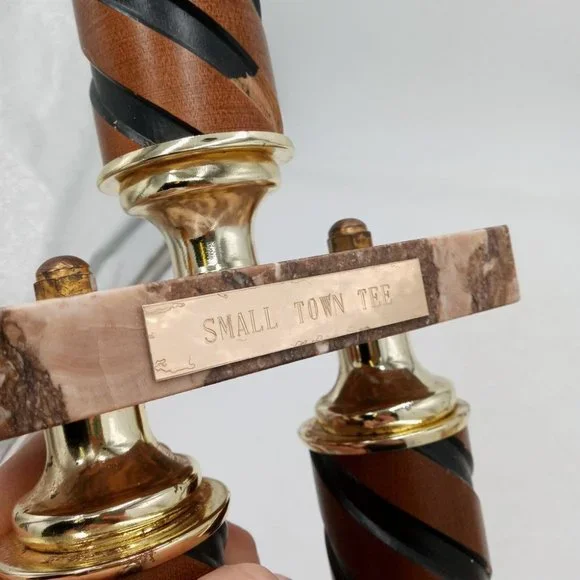 1973 Horse Show Trophy Rose Hill Kansas Vintage Collectible Statue Horseshoe - Picture 8 of 16